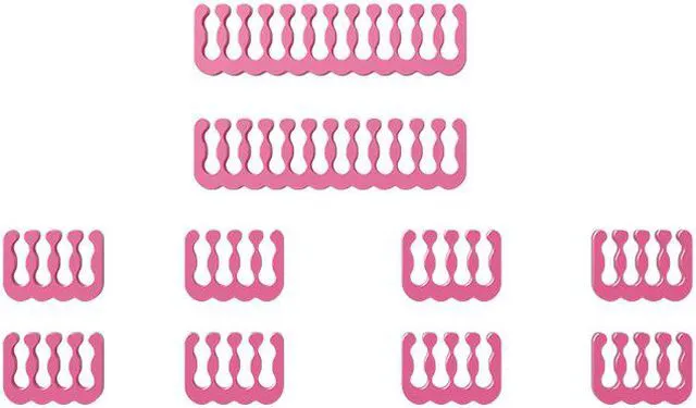 Main image of 10 Pieces Set Cable Comb 24pin x2 , 8pin x8 for 3.0-3.6 mm Cable Wire Clip Computer Extension Cord Organizer 6+2/8/24 Pin Computer Cable Manager- Pink