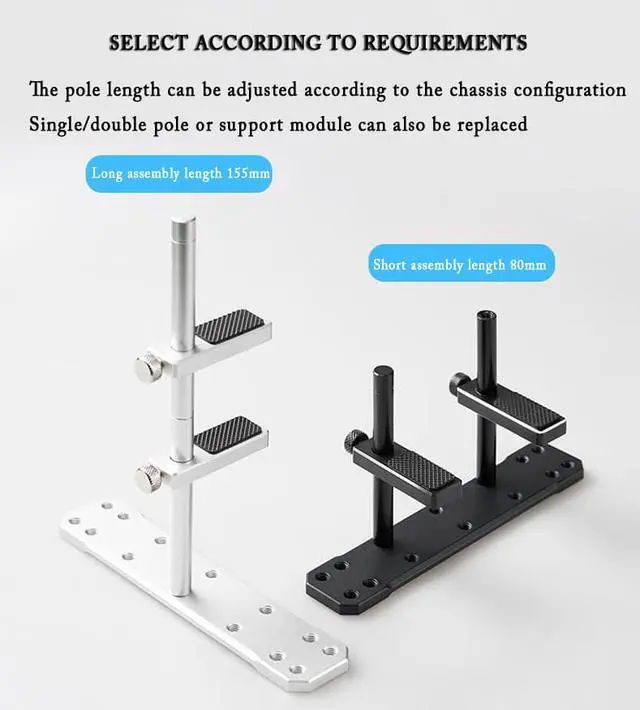 Alt view image 7 of 7 - Graphics card GPU Bracket Brace , Graphics Card Holder , Adjustable Height GPU Support Jack Assemblable Module GPU Stand Installed On the 12mm / 14mm Fan