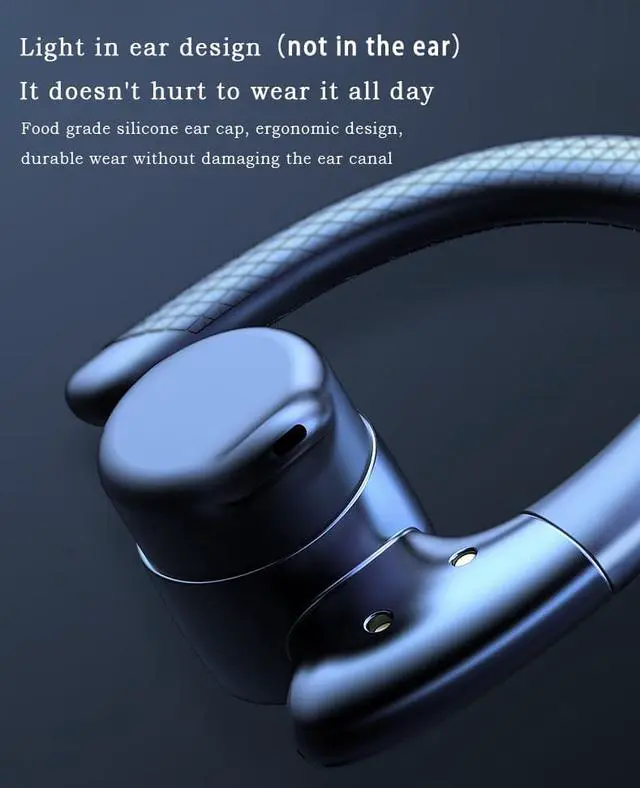Alt view image 3 of 8 - Earbud IPX5 Waterproof Ture Wireless Earphone Bluetooth 5.0 Surround Sports Ear Hook Earphone