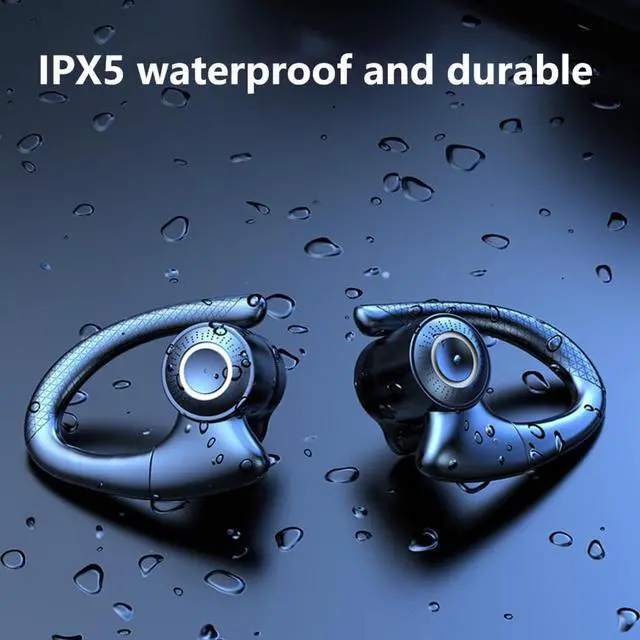 Alt view image 5 of 8 - Earbud IPX5 Waterproof Ture Wireless Earphone Bluetooth 5.0 Surround Sports Ear Hook Earphone