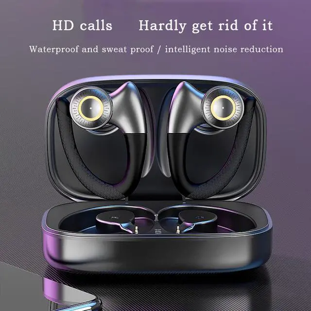 Alt view image 2 of 8 - Earbud IPX5 Waterproof Ture Wireless Earphone Bluetooth 5.0 Surround Sports Ear Hook Earphone