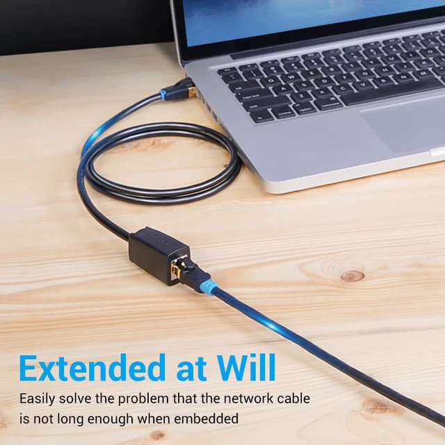 Alt view image 3 of 8 - 2m/6.56 Cat8 Ethernet Extension Cable SFTP 40Gbps RJ45 Extender Patch Cord Adapter for Router Modem PC Cat 8 Ethernet Cable