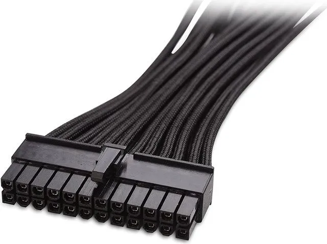 Alt view image 2 of 6 - 12 Inches ATX 24 Pin Motherboard Cable ATX to Motherboard Extension Cable Extend ATX 24-Pin Power Supply Cable