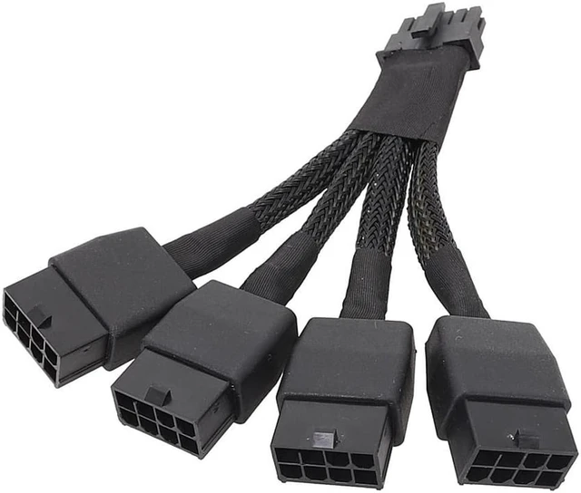 Alt view image 2 of 7 - 5.0 Series 4x8 Pin to 16Pin 12+4Pin 4x8pin PCIE Video Graphics Card Power Supply Adapter Cable RTX4090 RTX4080 12VHPWR to 4x8pin