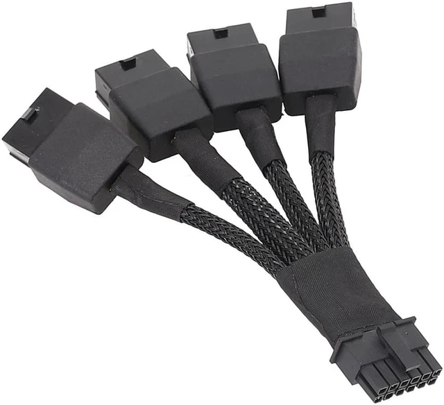 Alt view image 3 of 7 - 5.0 Series 4x8 Pin to 16Pin 12+4Pin 4x8pin PCIE Video Graphics Card Power Supply Adapter Cable RTX4090 RTX4080 12VHPWR to 4x8pin