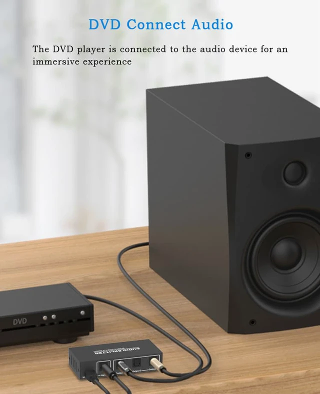Alt view image 7 of 8 - 3 Way Spdif Toslink Optical Digital Audio Splitter 1 input 3 Outputs Support LPCM 2.0 / DTS / AC3 Audio Switcher