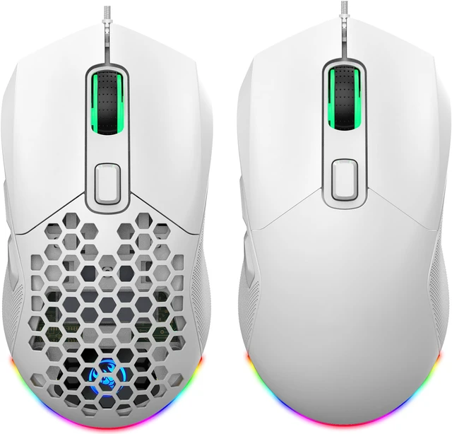 Main image of USB Wired RGB Gaming Mouse 7200 DPI Programmable Backlight Game Mice with Changeable Back Cover
