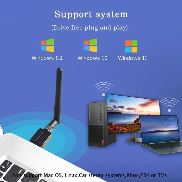Alt view image 4 of 7 - USB Bluetooth 5.3 Adapter Drive Free Computer USB Bluetooth Receiver Transmitter Bluetooth Audio Headset Receiver