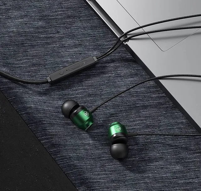 Alt view image 7 of 7 - Metal HiFi 3.5mm Jack Wired Earphone 3.5mm AUX Connector With HD Mic Gaming Music Sport Headphones Bass Surround Sound Headsets