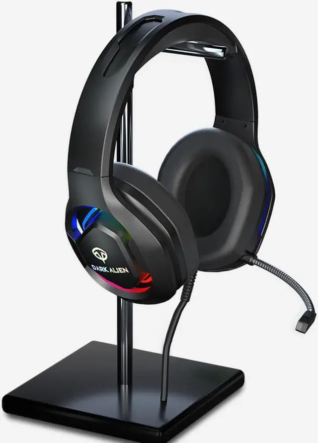 Alt view image 2 of 7 - Noise Cancelling 7.1 Sound USB Wired Headphones Subwoofer Microphone RGB Gaming Headset Head-Mounted Suitable for Computer Notebook Playstation
