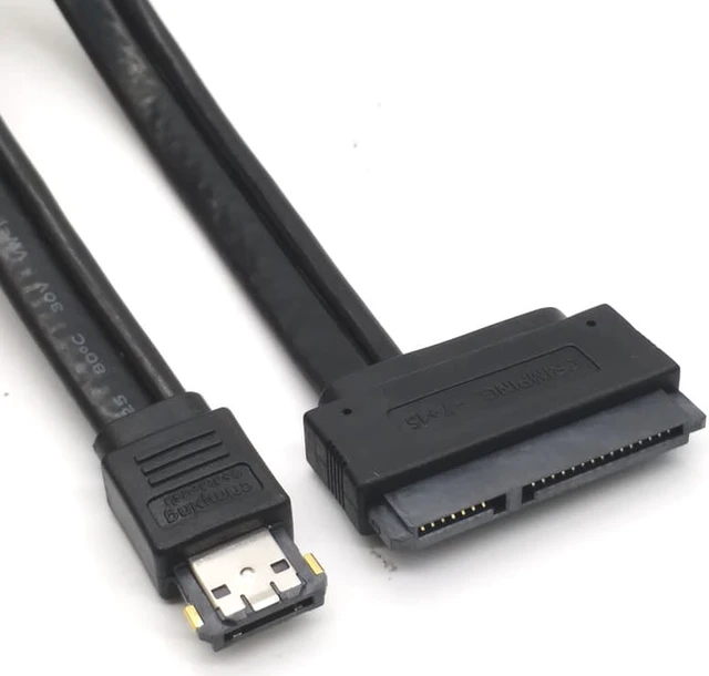 Alt view image 3 of 6 - 1Pc Power Esata USB 2.0 5V 12V Combo to 2.5'' 3.5'' 22Pin Sata HDD Adapter Cable