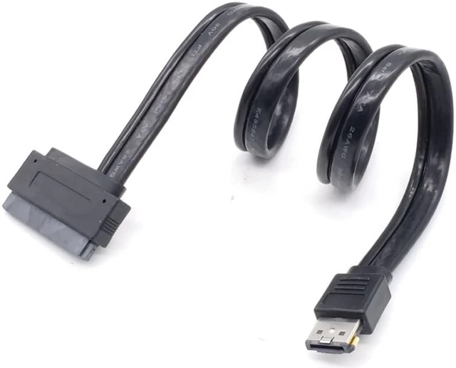 Main image of 1Pc Power Esata USB 2.0 5V 12V Combo to 2.5'' 3.5'' 22Pin Sata HDD Adapter Cable