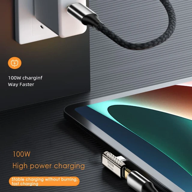 Alt view image 4 of 7 - USB C Adapter USB C Power Adapter Extension Charging 100W 20Gbps Video Transmissio for Connecting Type C Cable