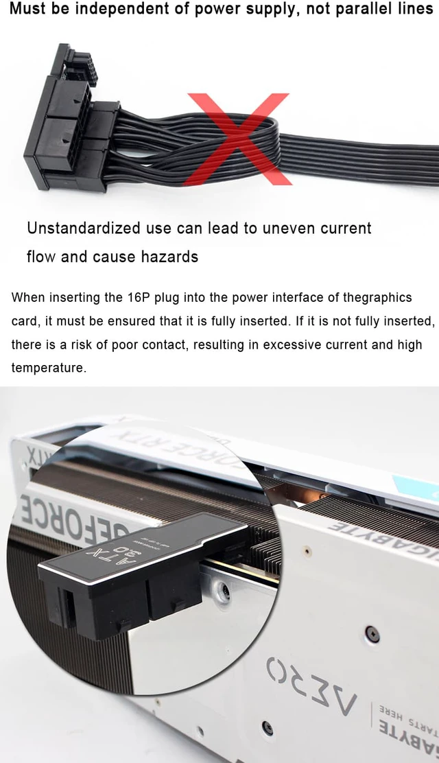 Alt view image 6 of 8 - Aluminum Alloy 4x8Pin to 40 Series Graphics Card ATX3.0 12VHPWR 12+4P 600W 180 Degree Power Steering Connector GPU 180° Adapter - Model B Black