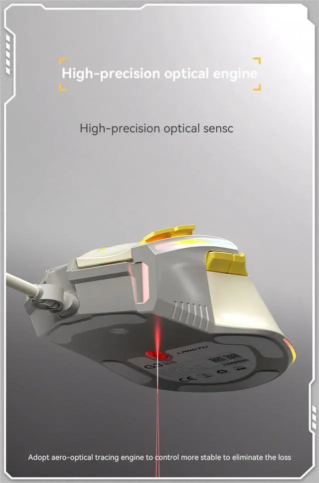 Alt view image 3 of 8 - USB Mouse Ergonomic Widely Compatible Wired Mechanical Optical Mouse Comfortable Game Mouse For Business Office Stable (Wired Version)