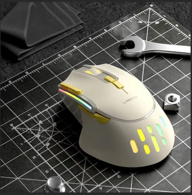 Alt view image 7 of 8 - USB Mouse Ergonomic Widely Compatible Wired Mechanical Optical Mouse Comfortable Game Mouse For Business Office Stable (Wired Version)