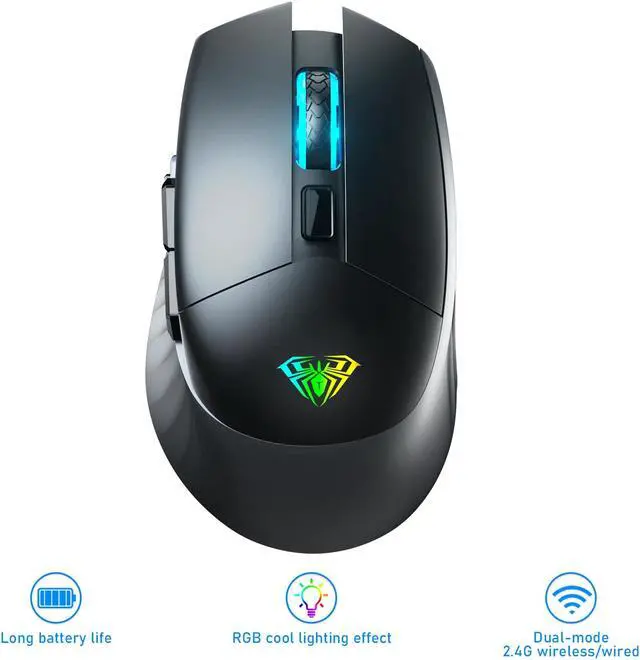 Main image of RGB 2.4G Wireless / Type-C Wired Dual-mode Gaming Mouse 10000 DPI Mice for Pc gamer Computer Desktop Laptop