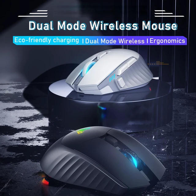 Alt view image 2 of 8 - RGB 2.4G Wireless / Type-C Wired Dual-mode Gaming Mouse 10000 DPI Mice for Pc gamer Computer Desktop Laptop
