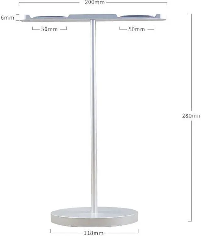 Alt view image 7 of 8 - Aluminum Alloy Headphone Stand Support PC Gaming Headsets Holder Hanger Detachable Metal Earphone Rack Brace