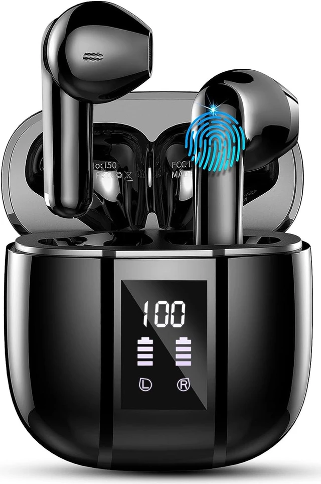 Main image of Wireless Earbuds Bluetooth 5.3 Earbuds Hi-Fi Stereo Bluetooth Headphones in Ear with 4 ENC Mic 48Hrs USB-C LED Mini Charging Case Earbuds IP7 Waterproof Sport Earphones