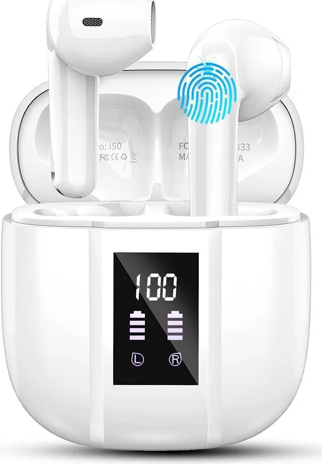 Main image of Wireless Earbuds Bluetooth 5.3 Earbuds Hi-Fi Stereo Bluetooth Headphones in Ear with 4 ENC Mic 48Hrs USB-C LED Mini Charging Case Earbuds IP7 Waterproof Sport Earphones