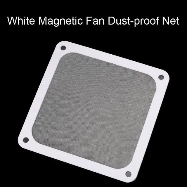 Alt view image 2 of 7 - Magnetic Frame  Mesh Dust Filter PC Cooler Fan Filter with Magnet Dustproof Computer Case Cover Net - 120mm White