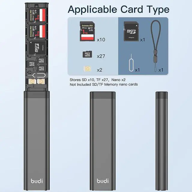 Alt view image 5 of 7 - Multi-functional Cable Stick Smart Adapter Card Storage Data Cable USB Box Universal Card Reader