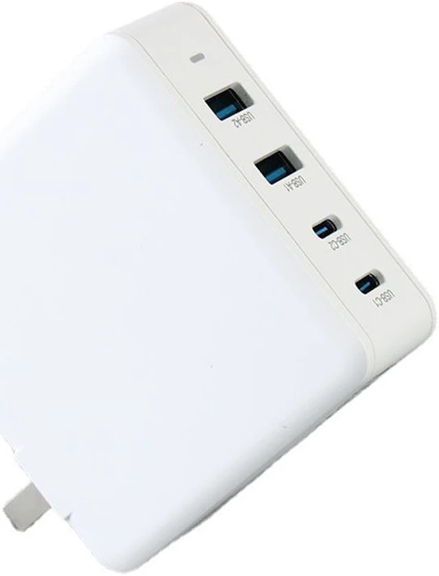Main image of 100W GaN Fast Charging Power Adapter Dual USB A Type C Portable Charger 4 Ports QC 3.0 High Speed Wall Charger for Laptop Notebook Phone