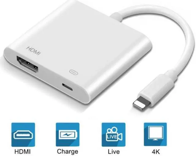 Main image of Compatible with iPhone to HDMI Adapter Cable, Aictoe Digital AV Adapter 1080p HD TV Connector Cable Compatible with iPhone 11 Pro Xs Max XR 8 7 6Plus, iPad, iPod to TV Projector Monitor