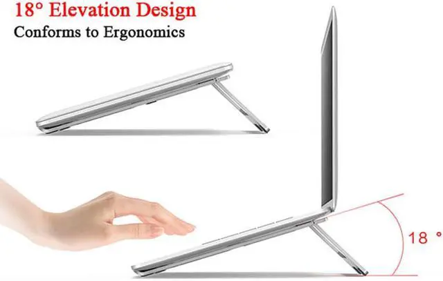 Alt view image 4 of 7 - Foldable Laptop Stand Macbook Pro Aluminum Adjustable Desktop Tablet Holder Desk Table Mobile Phone Stand For iPad Air Notebook