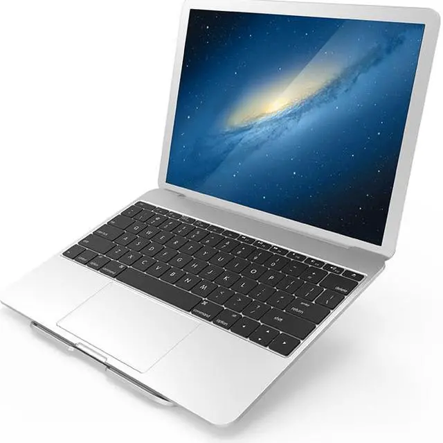 Alt view image 3 of 7 - Foldable Laptop Stand Macbook Pro Aluminum Adjustable Desktop Tablet Holder Desk Table Mobile Phone Stand For iPad Air Notebook