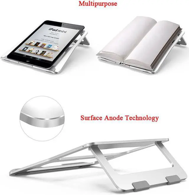 Alt view image 6 of 7 - Foldable Laptop Stand Macbook Pro Aluminum Adjustable Desktop Tablet Holder Desk Table Mobile Phone Stand For iPad Air Notebook
