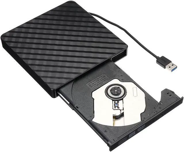 Alt view image 6 of 7 - External USB 3.0 DVD RW CD Writer Slim Carbon Grain Drive Burner Reader Player For PC Laptop Optical Drive