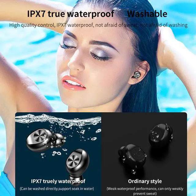 Alt view image 6 of 7 - TWS Bluetooth Earphone Touch 1200mAh Charging Box Wireless Headphone Ture Wireless Stereo Sport Waterproof Earbuds Headsets With Microphone