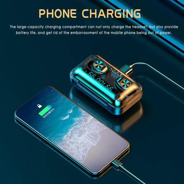 Alt view image 3 of 7 - TWS Bluetooth Earphone Touch 1200mAh Charging Box Wireless Headphone Ture Wireless Stereo Sport Waterproof Earbuds Headsets With Microphone