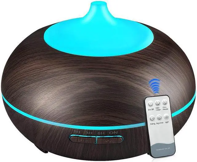 Main image of 300-500ml USB Air Humidifier Aroma Diffuser remote control 7 Colors Changing LED Lights cool mist maker Air Purifier for Home