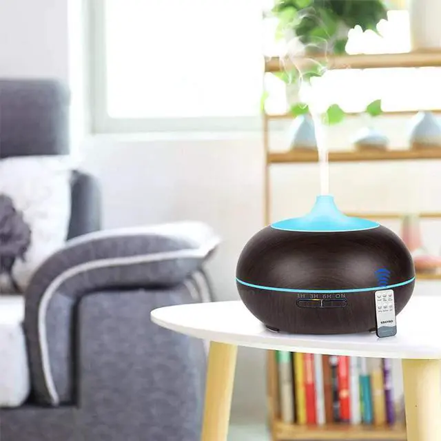 Alt view image 4 of 8 - 300-500ml USB Air Humidifier Aroma Diffuser remote control 7 Colors Changing LED Lights cool mist maker Air Purifier for Home