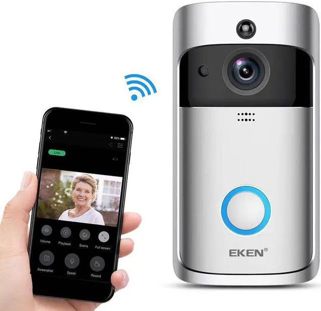 Main image of Video Doorbell Smart Wireless WiFi Security Door Bell Visual Recording Home Monitor Night Vision Intercom door phone