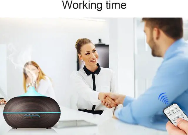 Alt view image 6 of 8 - 300-500ml USB Air Humidifier Aroma Diffuser remote control 7 Colors Changing LED Lights cool mist maker Air Purifier for Home