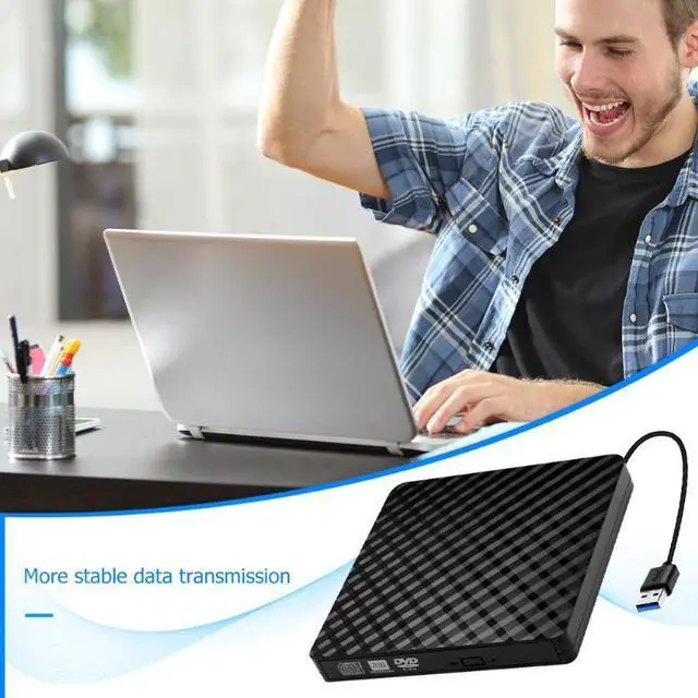 Alt view image 5 of 7 - USB 3.0 External DVD Burner Writer Recorder DVD RW Optical Drive CD/DVD ROM Player MAC OS Windows XP/7/8/10 ABS Plastic Material