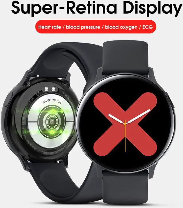 Alt view image 2 of 7 - Smart Watch Men Women Bracelet IP68 Waterproof Swim Full Touch Screen Smartwatch ECG Heart Rate Blood Pressure for Android IOS Phone