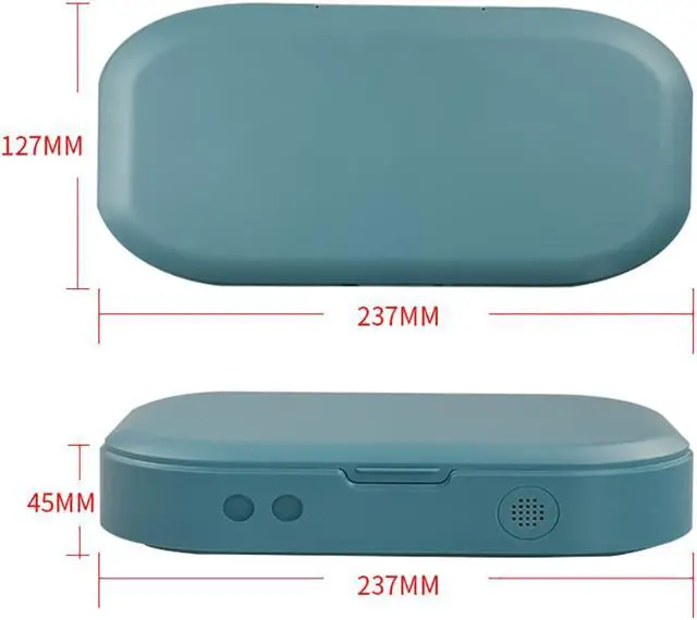 Alt view image 6 of 6 - UV Sanitizer Portable Masks Ultraviolet Light Mobile Phone Sterilizer Box with Aromatherapy Function Disinfector Cleaner
