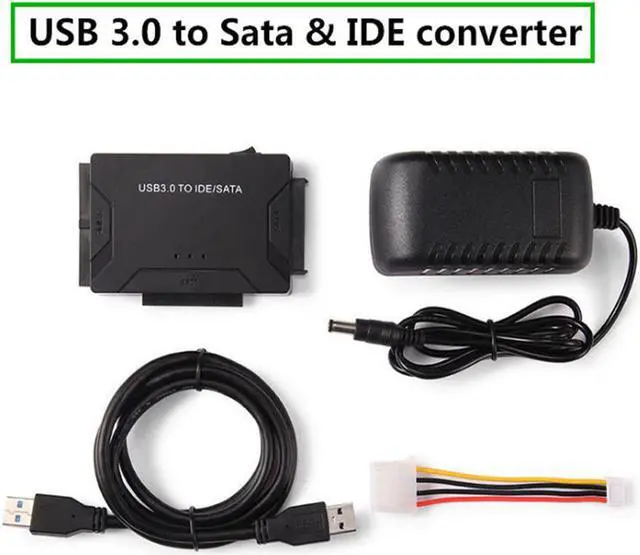 Alt view image 7 of 7 - USB To IDE SATA Data Adapter USB3.0 To IDE SATA Hard Disk Transfer Converter 4 in 1 For PC Laptop 2.5 3.5inch 8TB Hard Disk Dock