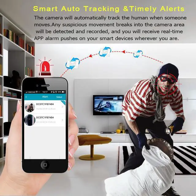 Alt view image 3 of 7 - 1080P HD IP Camera Wireless Home Security Camera Surveillance Camera Wifi Night Vision CCTV Camera 2mp Baby Monitor