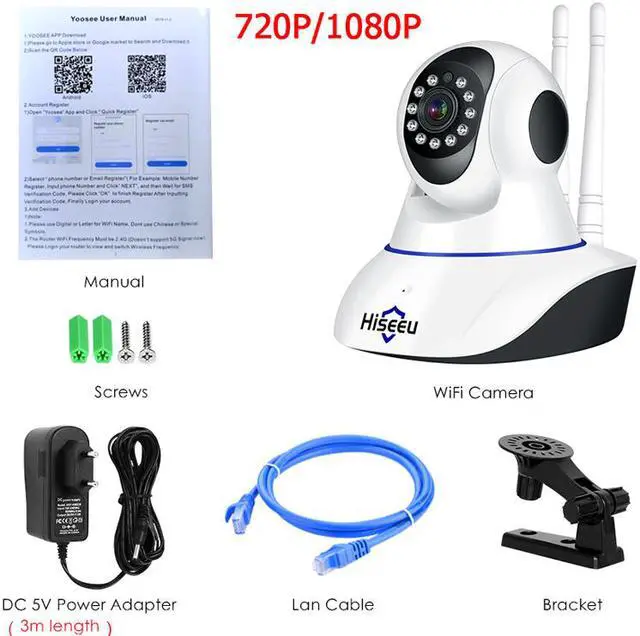 Alt view image 7 of 7 - 1080P HD IP Camera Wireless Home Security Camera Surveillance Camera Wifi Night Vision CCTV Camera 2mp Baby Monitor