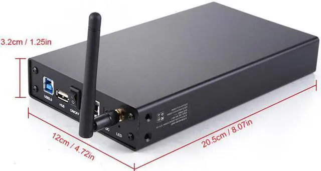 Alt view image 6 of 7 - Wireless WiFi Repeater wifi storage High Speed Wifi Router HD Externo Sata to USB 3.0 WiFi Extender HDD Caddy 3.5" HDD Case 3.0