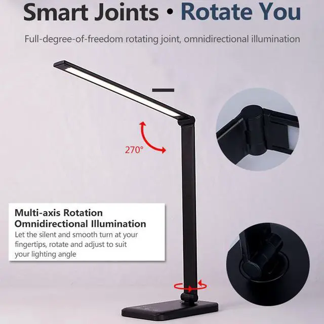 Alt view image 5 of 7 - 52PCS LED Desk Lamp 5 Color x5 Dimable Level Touch USB Chargeable Reading Eye-protect with timer Table lamp Night Light