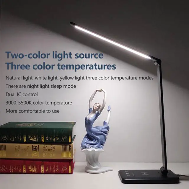 Alt view image 3 of 7 - 52PCS LED Desk Lamp 5 Color x5 Dimable Level Touch USB Chargeable Reading Eye-protect with timer Table lamp Night Light
