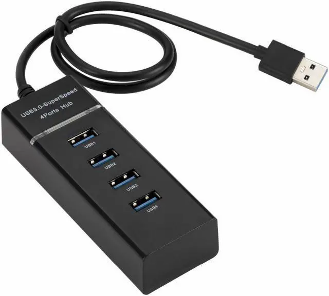Alt view image 5 of 7 - High Speed 4 Ports USB 3.0 Hub USB Splitter Portable USB Port USB HUB for Apple Macbook Air Laptop PC Tablet High Speed