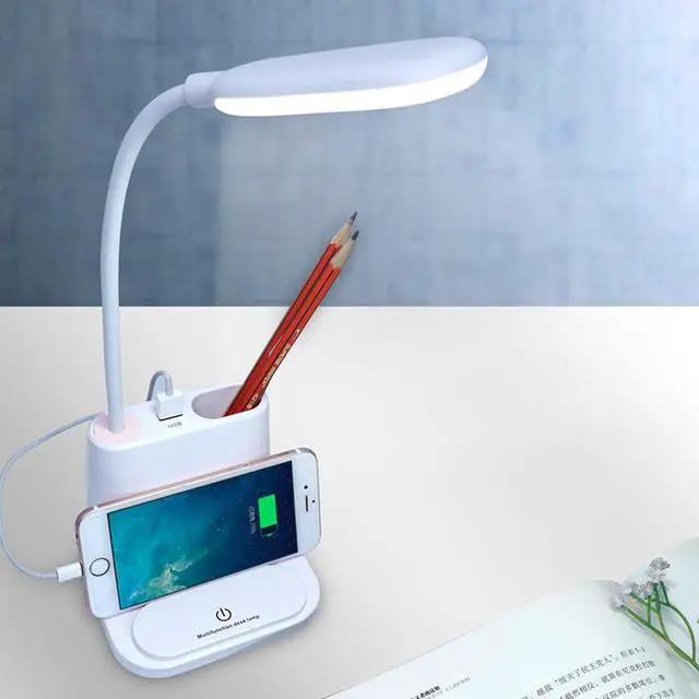 Main image of USB Rechargeable LED Desk Lamp Touch Dimming Adjustment Table Lamp for Children Kids Reading Study Bedside Bedroom Living Room